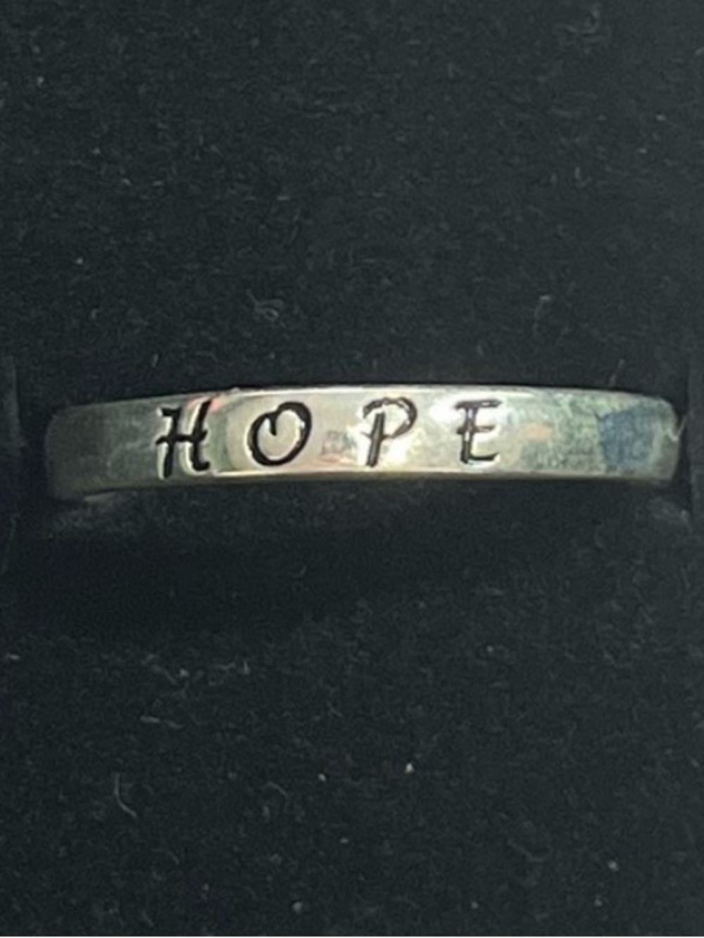 Sterling silver “Hope” ring. 925
